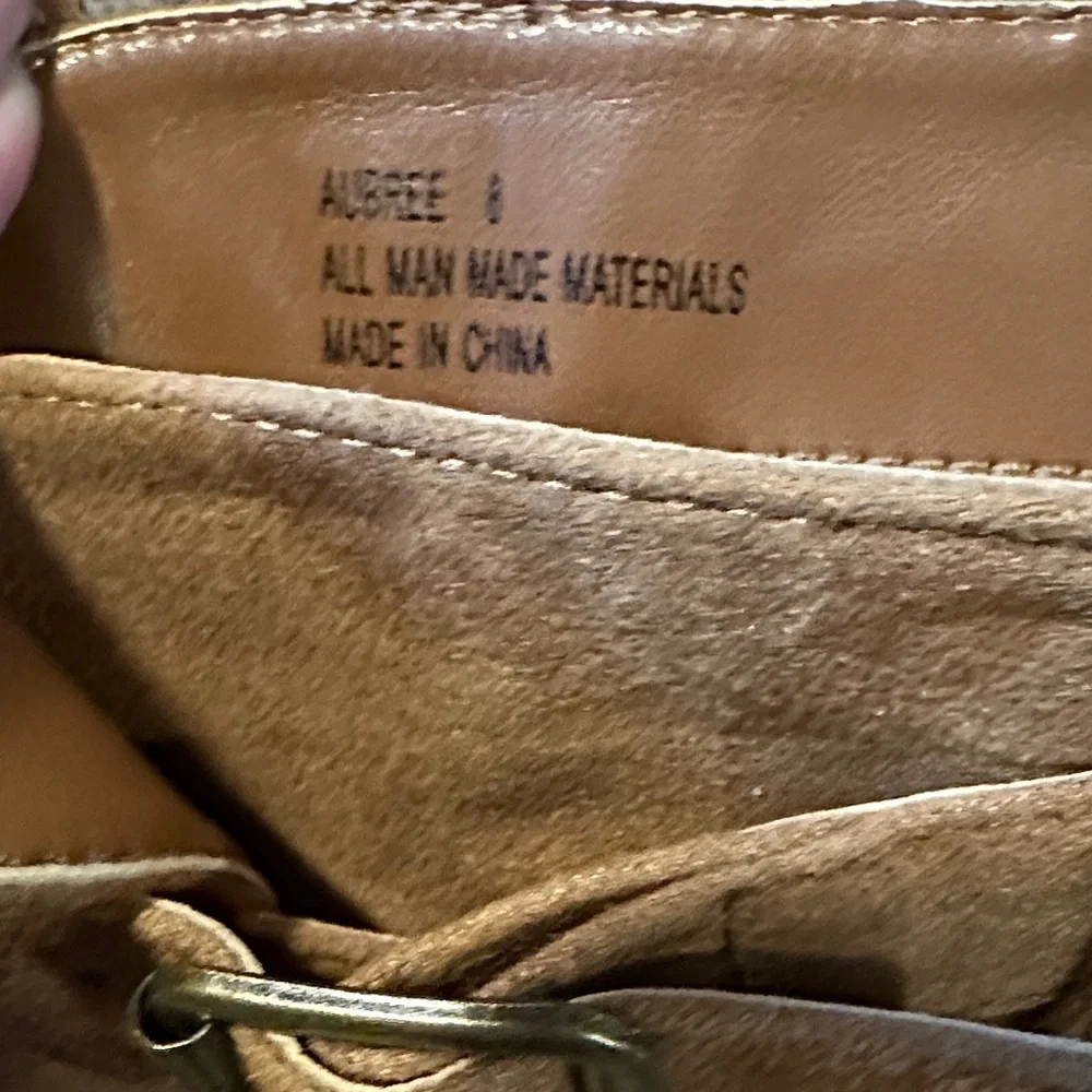 Brown Ankle Boots with Buckle Detail - Picture 4 of 4